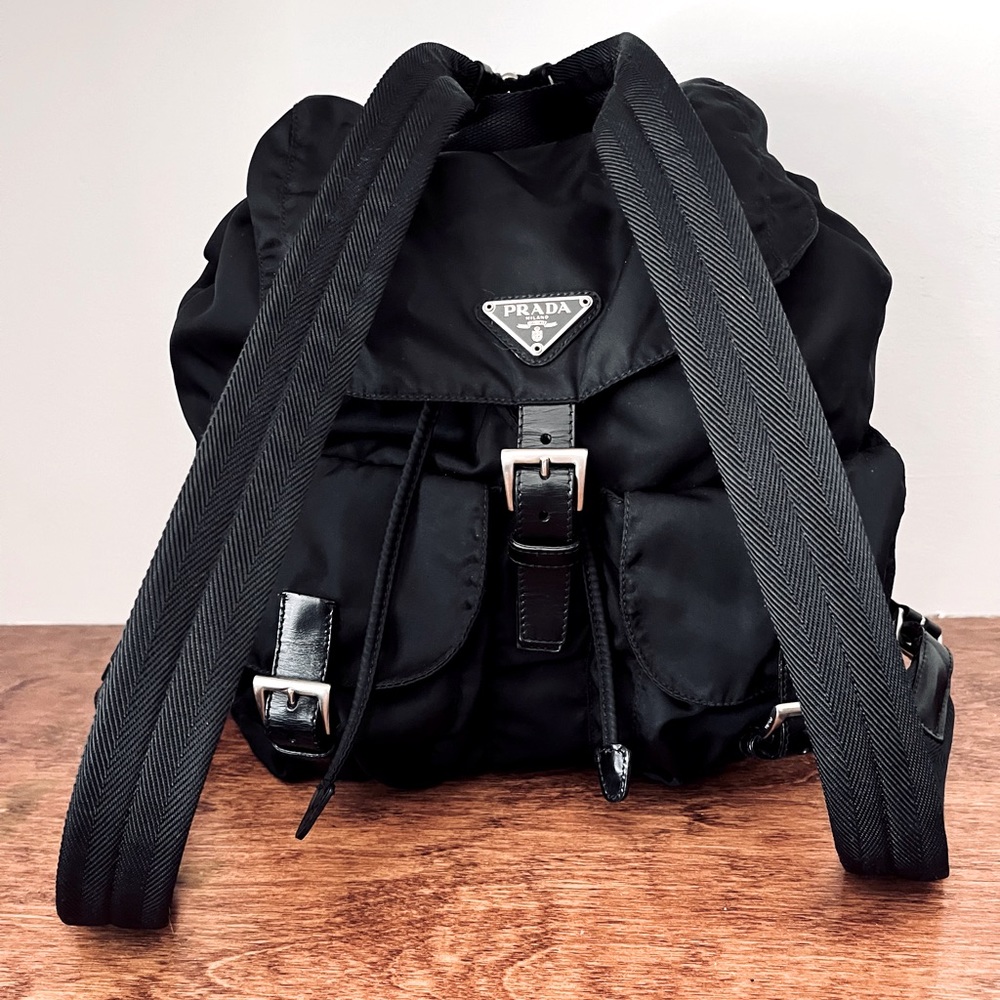 Authentic Prada Tessuto Vela Nero Backpack